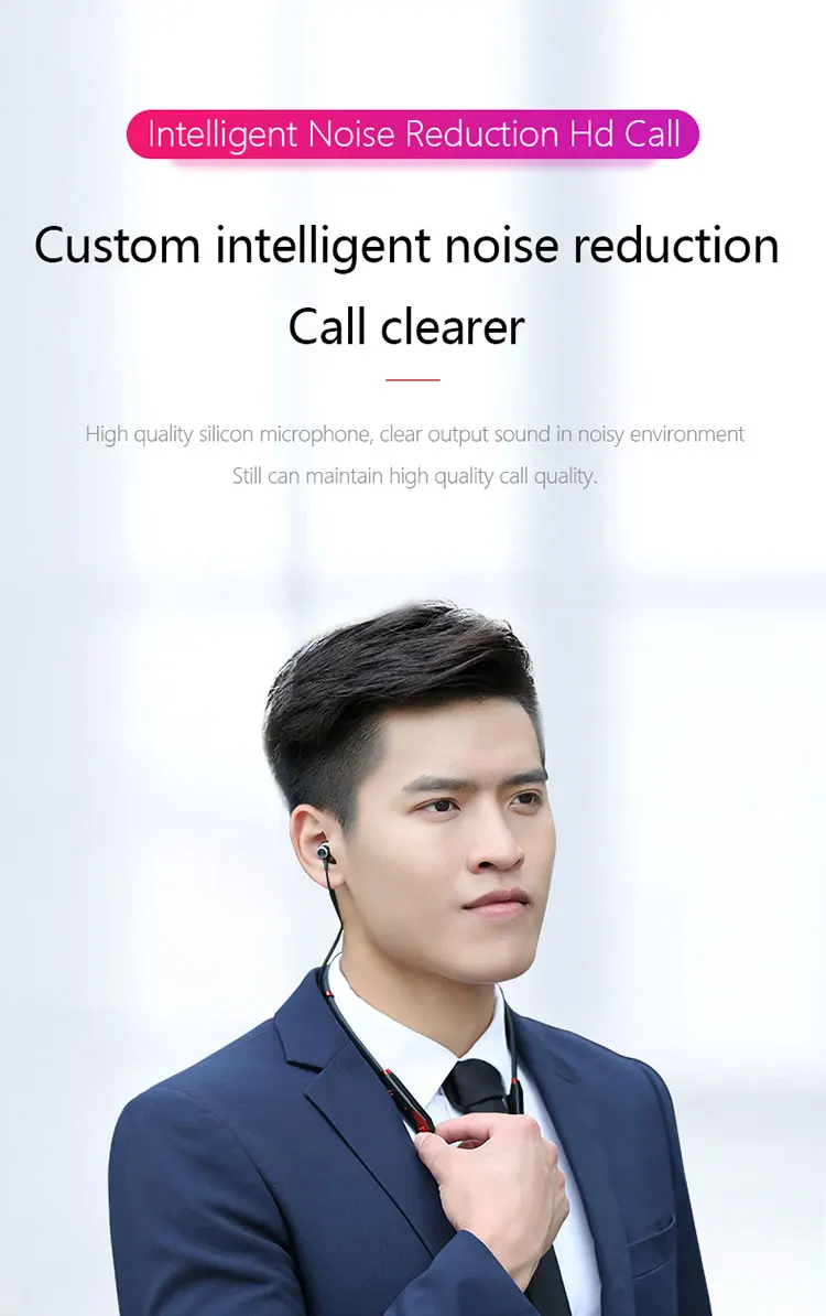 Спортивные Беспроводные наушники EARDECO, стерео наушники с Bluetooth, наушники с микрофоном, наушники с басами, гарнитура для телефона xiaomi