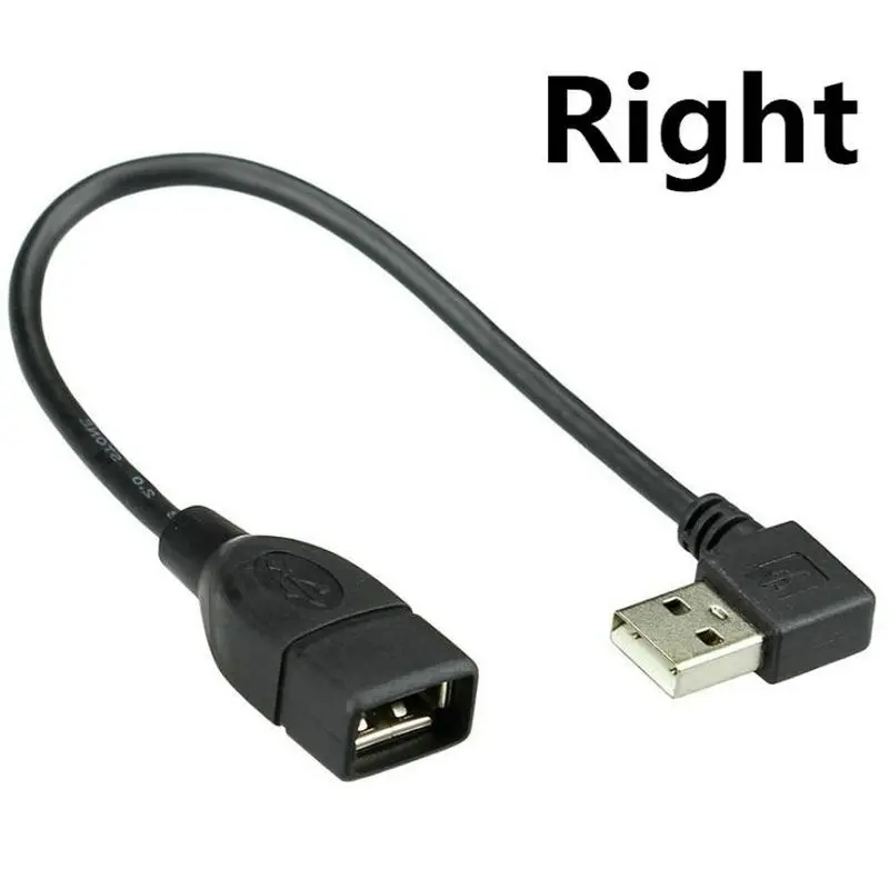 USB 2 0 A Male к женскому 90 Угловой Удлинительный адаптер кабель