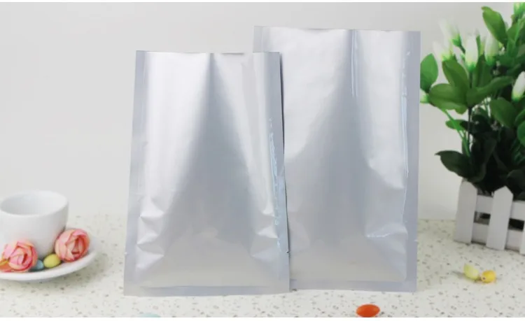 9*13cm Plastic Flat Foil Bag Silver Heat Seal Plating Aluminum Food Storage Packaging Aluminizing Vacuum Pouch | Дом и сад