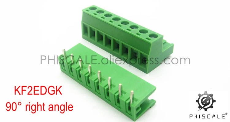 PHISCALE KF2EDGK 5 08 мм 2 12 контактный вертикальный/90 градусов прямоугольный Штекерный