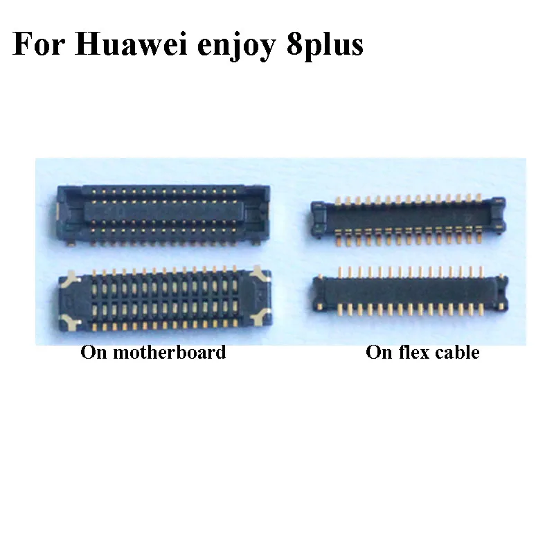 Соединитель FPC для Huawei enjoy 8 plus 2 шт. ЖК-экран на гибком кабеле материнская плата |
