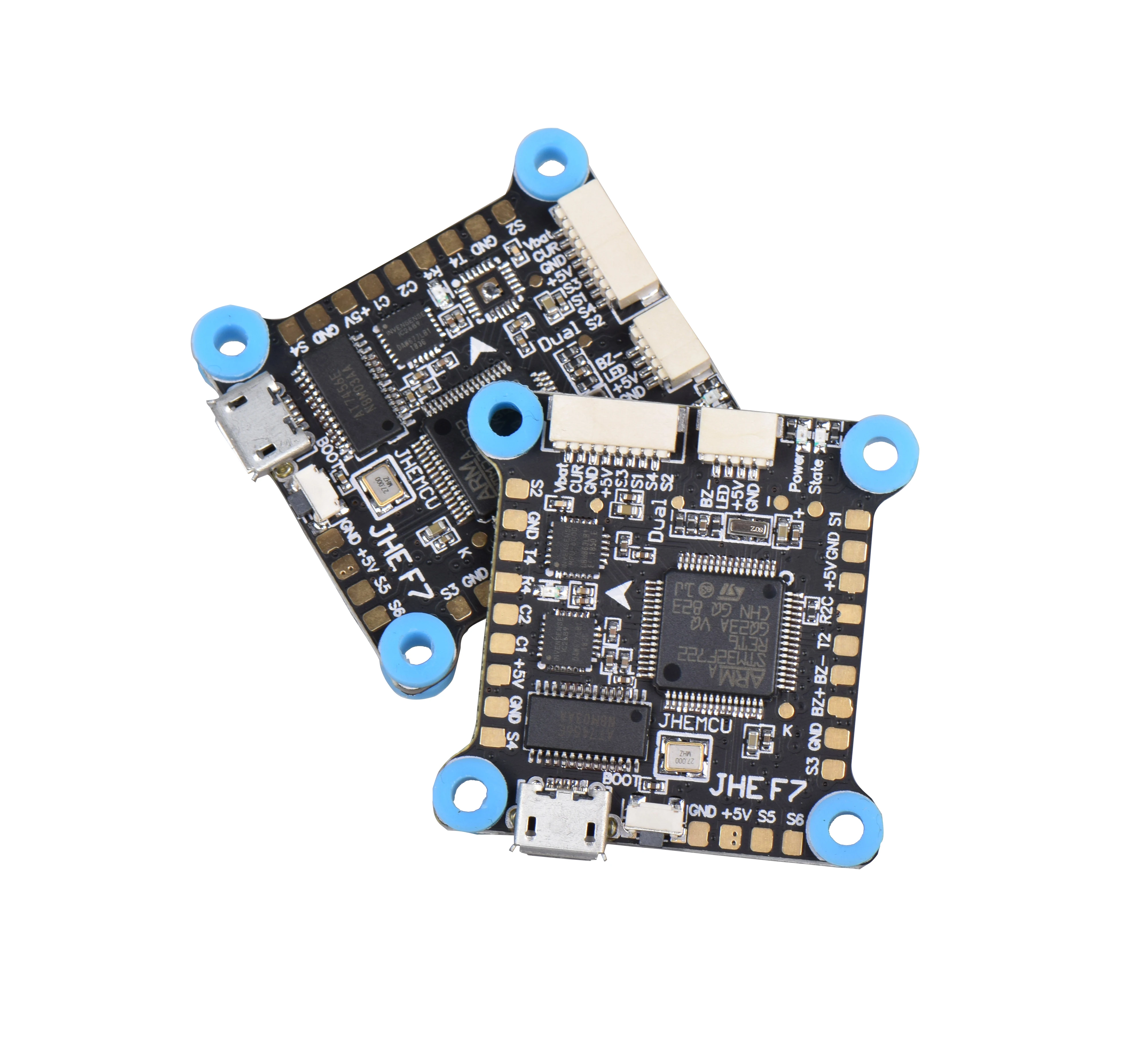 JHEMCU двойной гироскоп F7 Контроллер полета AIO OSD 5V 8V BEC & черный ящик 30 5x30 5 мм для