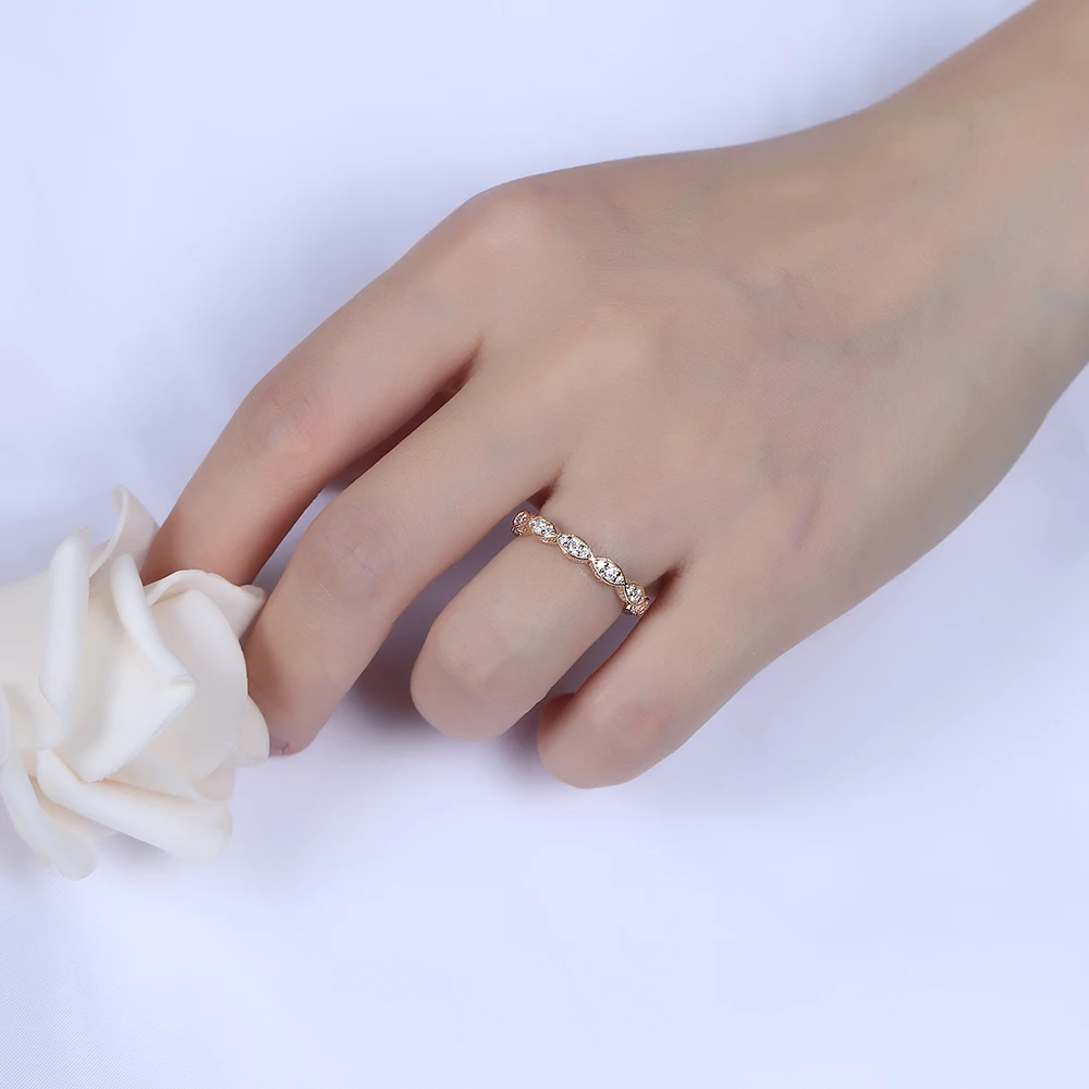 Transgems 14K желтое золото F цвет обручальное кольцо Milgrain Marquise форма старинные ювелирные украшения для женщин