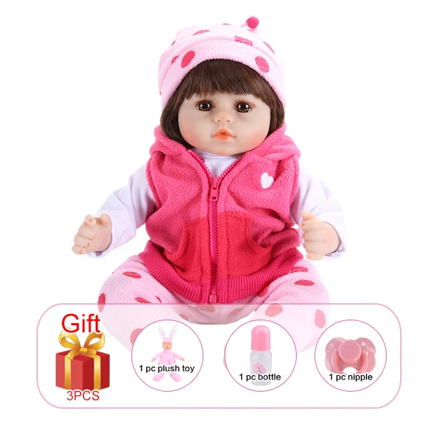03U-RE001717 Ucanan 48 см силиконовые куклы Reborn Baby подарки сюрпризы реалистичные живые Младенцы Куклы для малышей игрушки - Цвет: 03U-RE001717