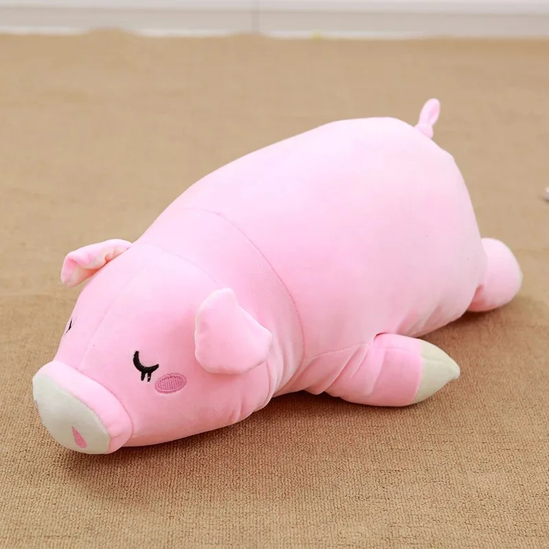 45 см милый розовый поросенок плюшевые игрушки ребенок чучела Игрушечные лошадки