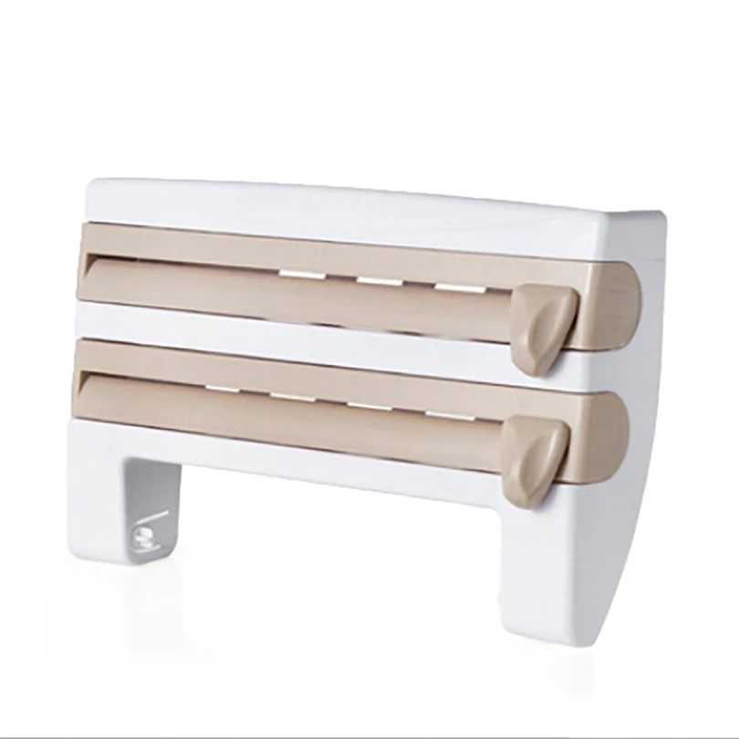 

Kitchen Organizer Cling Film Sauce Bottle Storage Rack Paper Towel Holder Rack Wall Roll Paper for Kitchen Accessories Home Deco