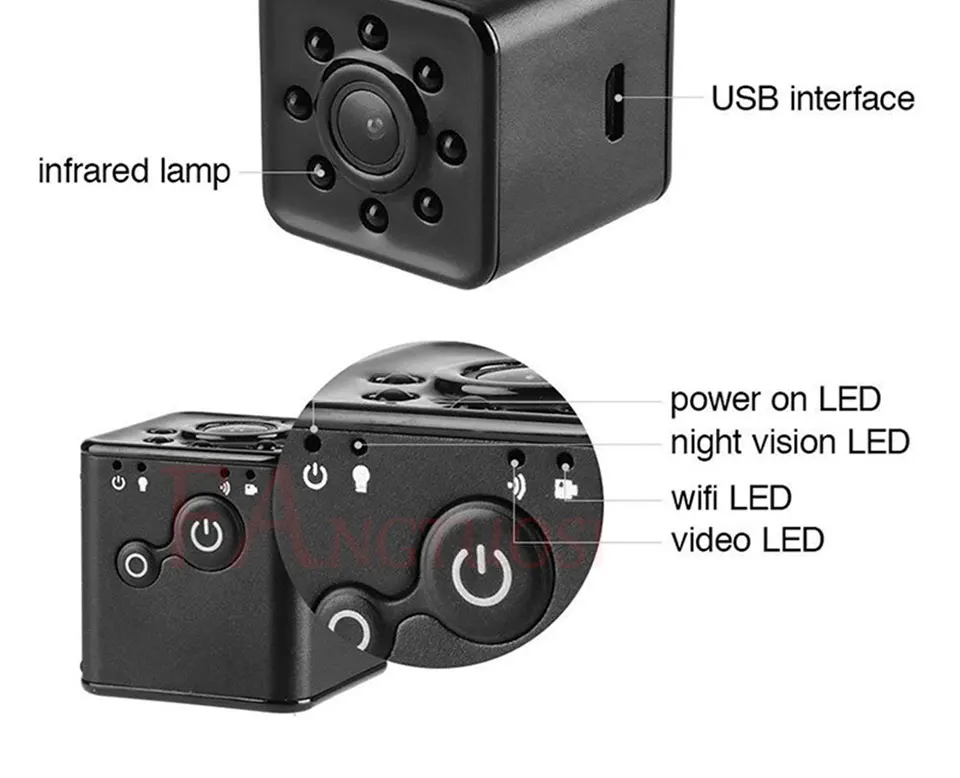 FANGTUOSI SQ13 wifi маленькая мини камера HD 1080P видео датчик ночного видения микро видеокамера DVR регистратор движения видеокамера SQ 13