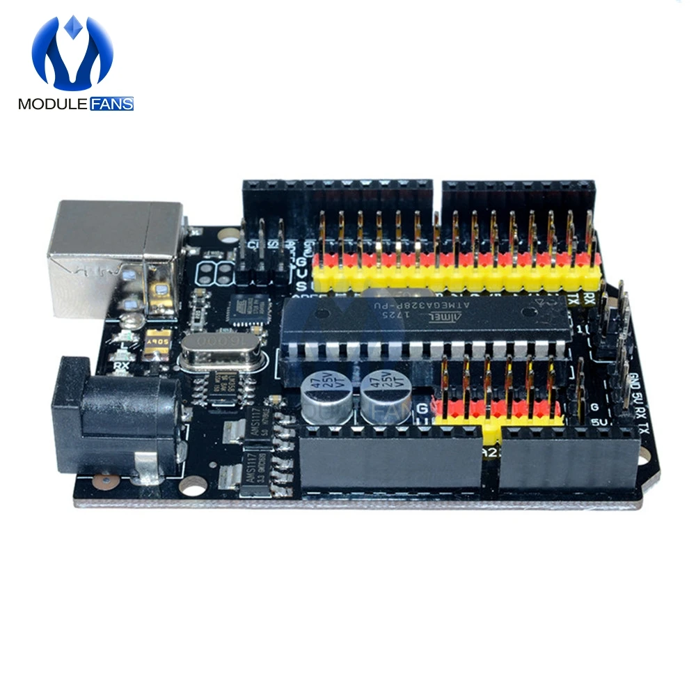 Плата UNO R3 Plus совместимая с Arduino Atmega328P Atmega16u2 плата расширения разработки