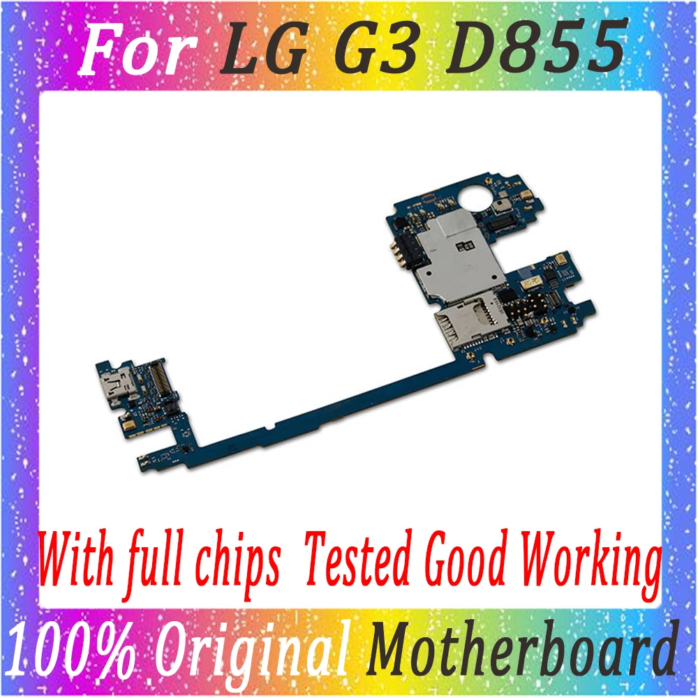 С системой Android для LG G3 D855 16 Гб материнская плата 100% рабочий оригинал Материнские
