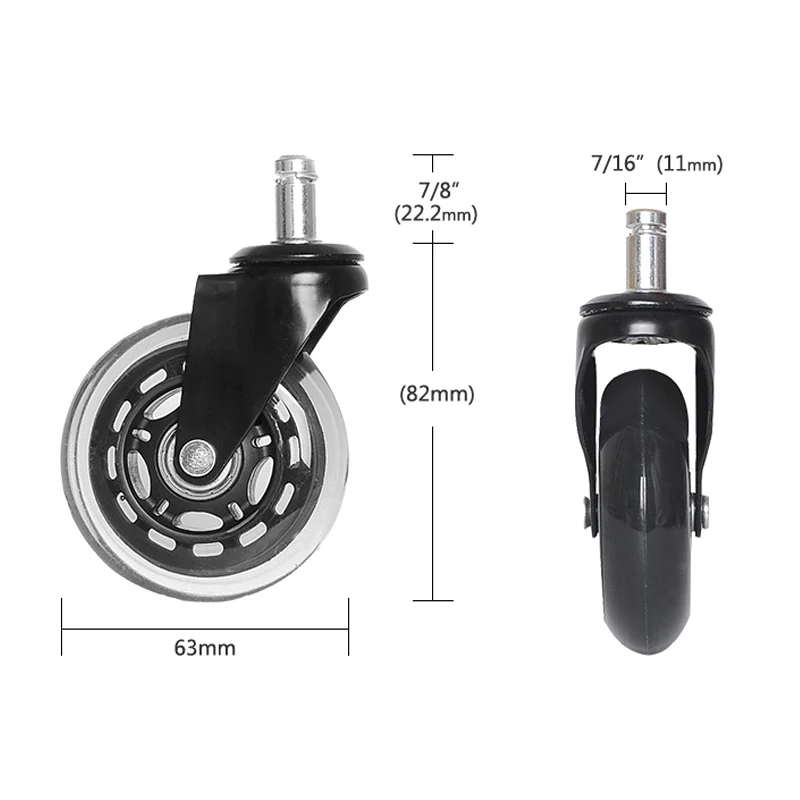 2 5 дюймовый универсальный колесное кресло поворотные ролики замена ролик для