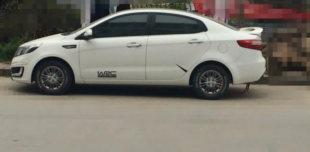 Неокрашенный задний спойлер Osmrk из АБС пластика для kia k2 rio 2011 2016|spoiler for kia|rear spoilerrear