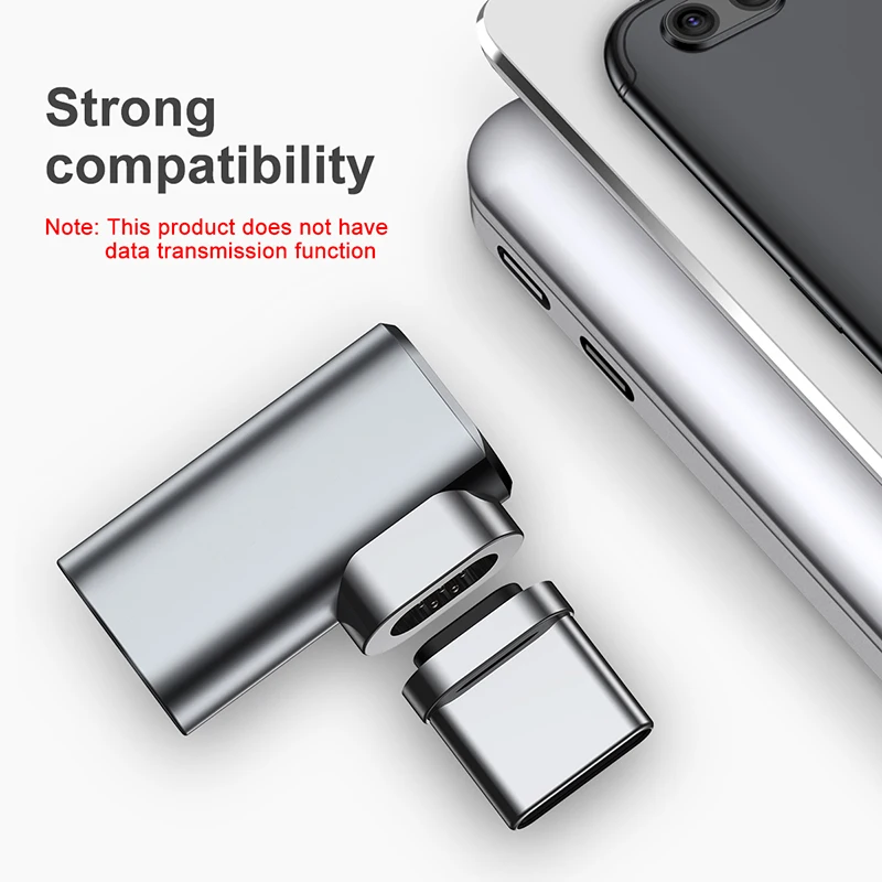 Магнитный адаптер для Macbook Pro Samsung S8 S9 Plus Note 8 4 3 А 90 градусов Тип C-Type C | Мобильные