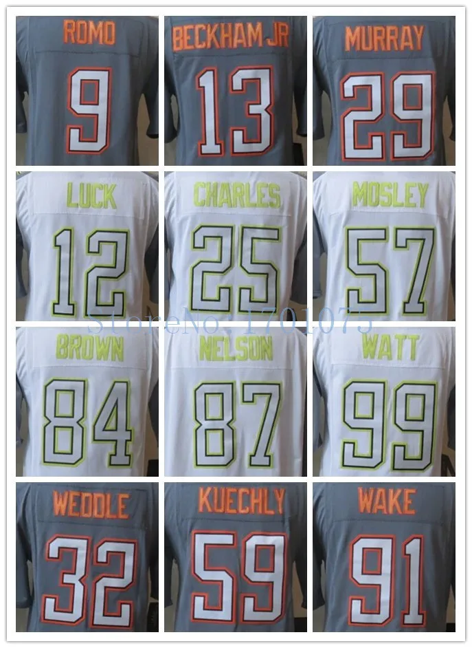 All star Pro Bowl Football Jersey 13 Odell Beckham Jr. 9 Tony Romo 29 DeMarco Murray 12 Andrew Luck Jerseys | Спорт и развлечения
