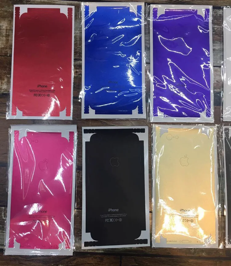 500 шт./лот оптовая продажа наклеек на заднюю панель iPhone 5 7 7Plus 6 6SP тонкая защитная