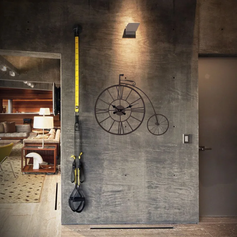 Большие настенные часы 20 дюймов ретро бесшумные креативная мода бар декор