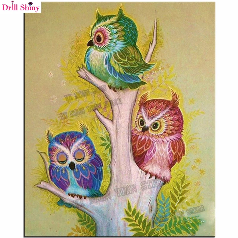 Алмазная живопись 5d с рисунком совы алмазная вышивка 5D полным покрытием