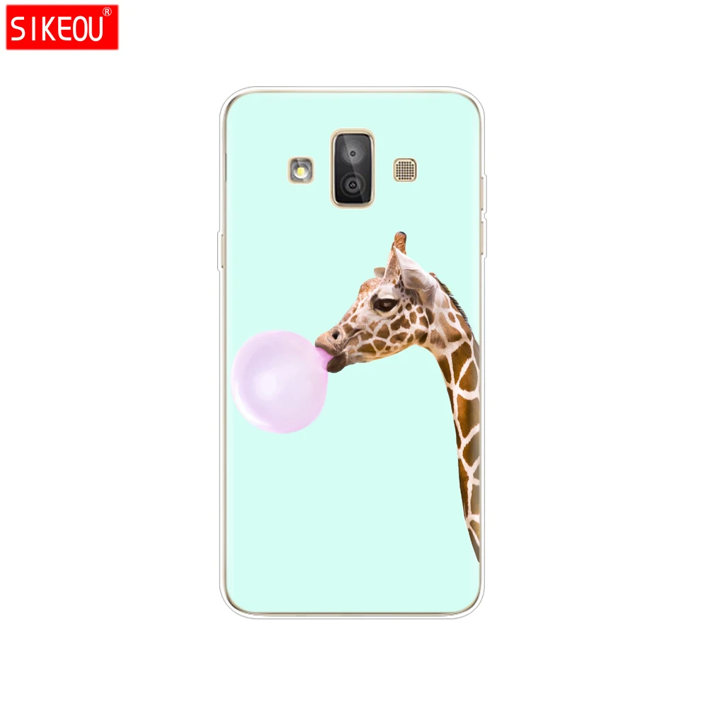 12083 Для samsung Galaxy J7 Duo чехол силиконовый милый ТПУ задняя крышка для samsung J7 DUO SM-J720F J720 чехол для телефона s цветочный бампер - Цвет: 12083