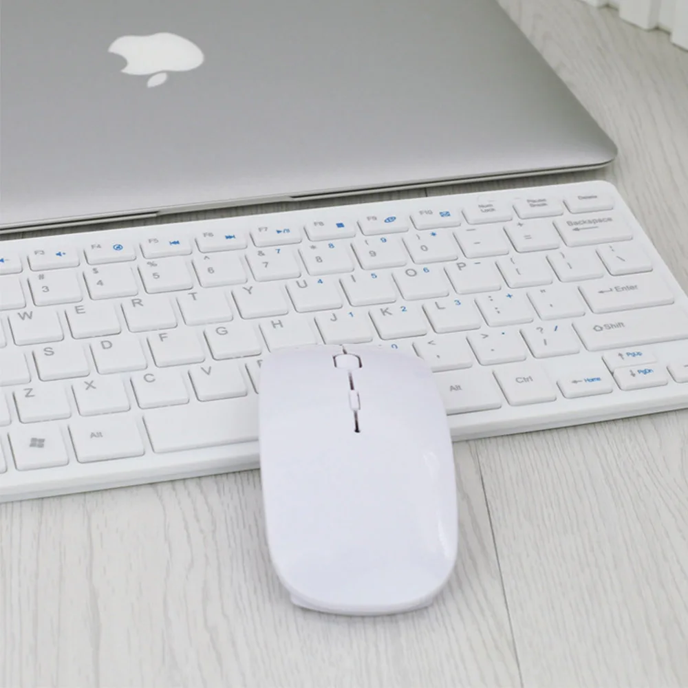 Ультра тонкая 2 4 ГГц Беспроводная клавиатура для Mac ноутбук ноутбука