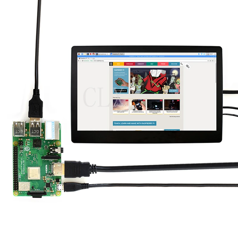 Raspberry Pi 11 6 дюймовый VGA/HDMI HD дисплей IPS экран емкостный сенсорный из закаленного