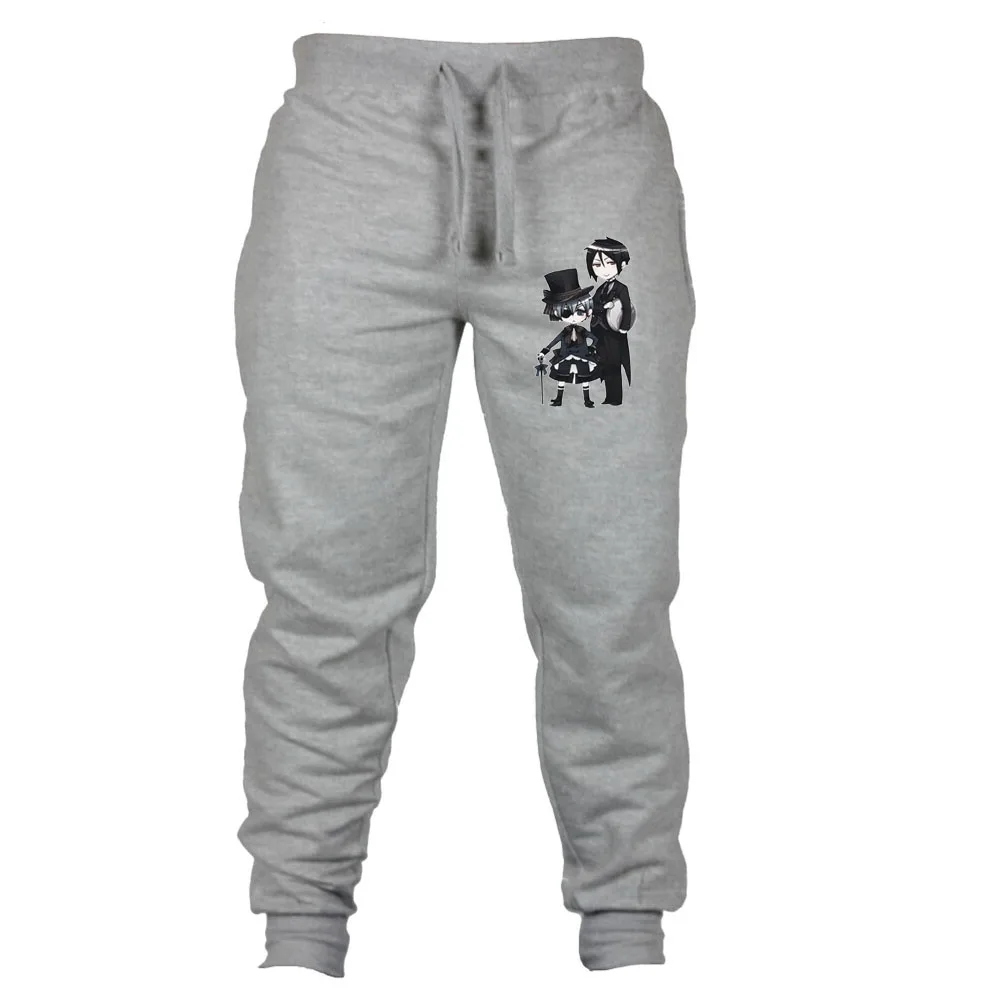 anime Black Butler Sebastian Pants Men Joggers Harem Autumn Winter Fitness Sweatpants Male Hip Hop Sportswear | Мужская одежда