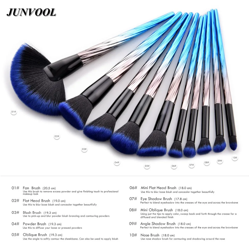 Черные красные Кисточки для макияжа профессиональный набор пудры основы румяна