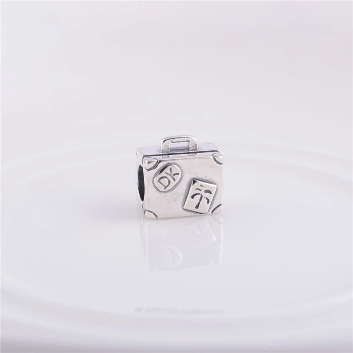 Винтажные серебряные бусины шармы LW102 для путешествий в Париж|silver charms|thread charms925