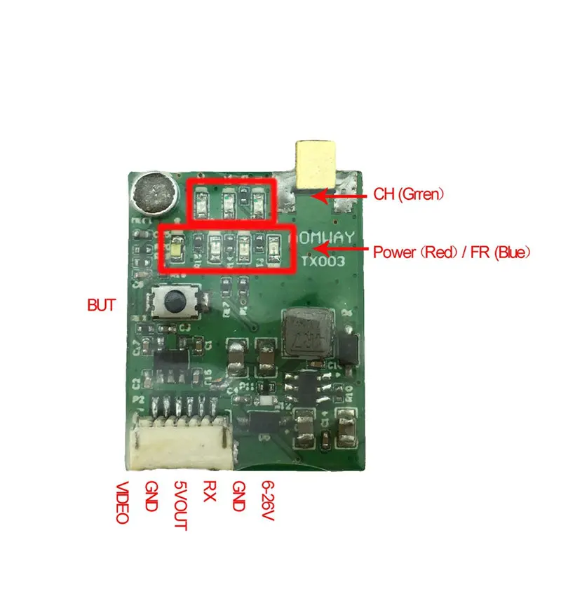 Aomway TX003 5 8G 64CH 0 mw/25 mw/100 mw/200 mw/400/600 mw Smart Audio Pitmode FPV передатчик VTX для радиоуправляемых