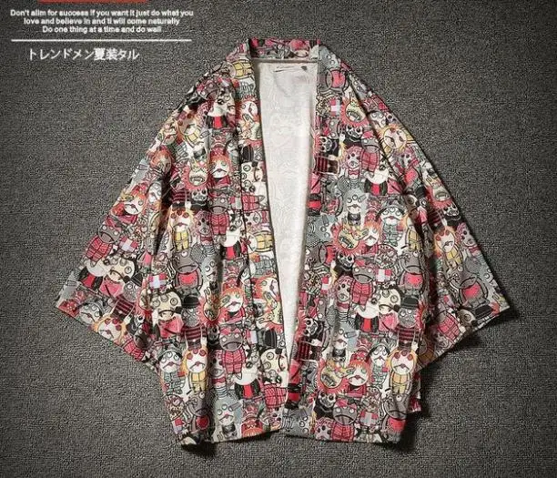Традиционное японское кимоно yukata для женщин и мужчин, японский короткий халат, свободный кимоно, японский кардиган, кимоно japones haori - Цвет: Color 20