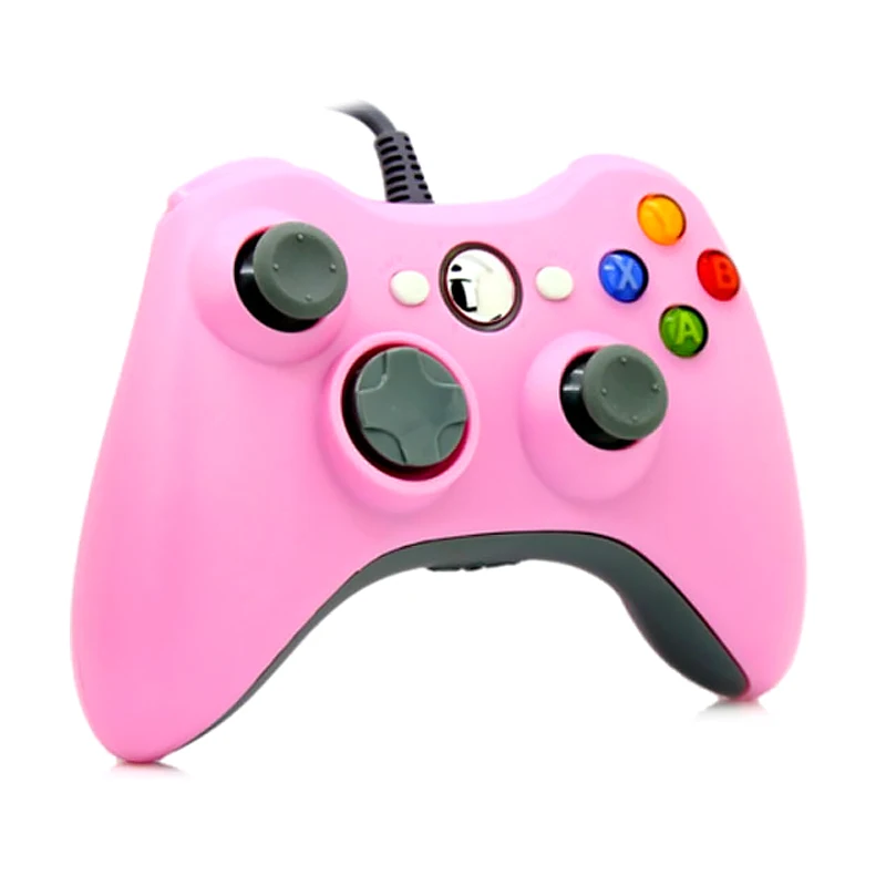 Pink Геймпад для xbox 360 проводной контроллер для xbox 360 Controle проводной джойстик для xbox 360 игровой контроллер геймпад Joypad геймпад джойстик приставка игровая dualshock 4 для телефона пк gamepad андроид джостик - Цвет: Pink