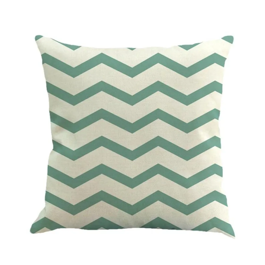 Новый зеленый чехол для подушки с геометрическим рисунком 45*45 см 1 шт. изысканный