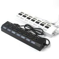 free shipping 7 ports high speed usb hub 4 0 hub usb onoff switch portable usb splitter peripherals accessories for computer