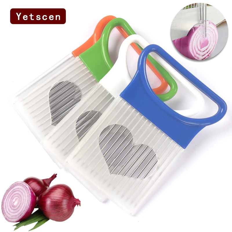 Набор из 1 держателя для лука и томатов 4 цвета|cooking tools|holder slicervegetable cutter |