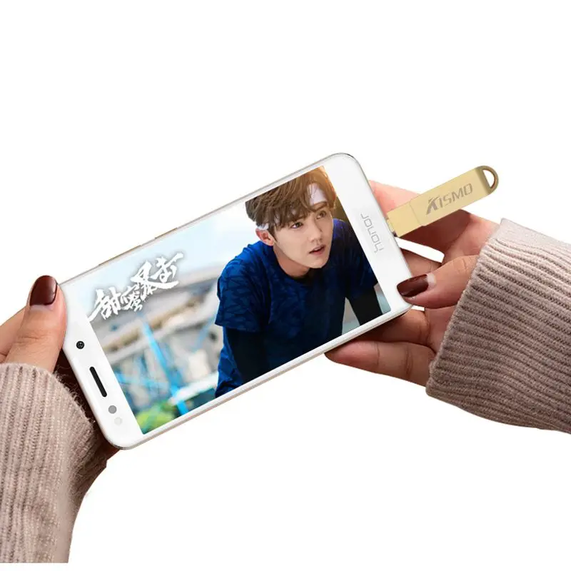 Металлический USB флеш-накопитель Kismo U-диск OTG в подарок 32 Гб 64 128 ГБ Type-C Pen Drive для