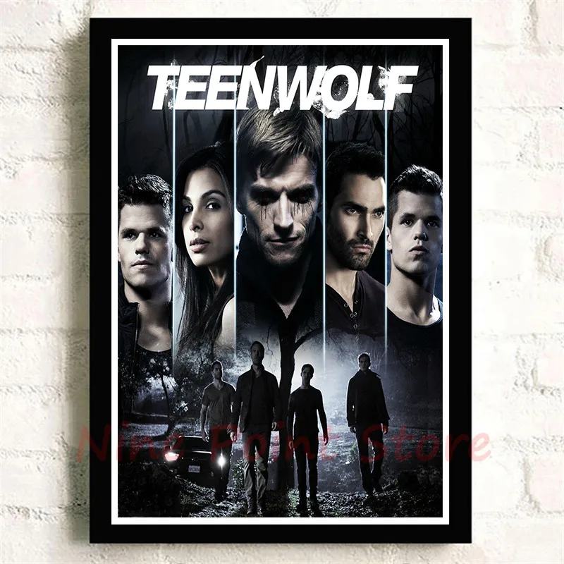 Teen Wolf, белая бумага с покрытием, кино-стикеры Настенные, четкое изображение, украшение для дома, гостиной, спальни, дома, без рамы