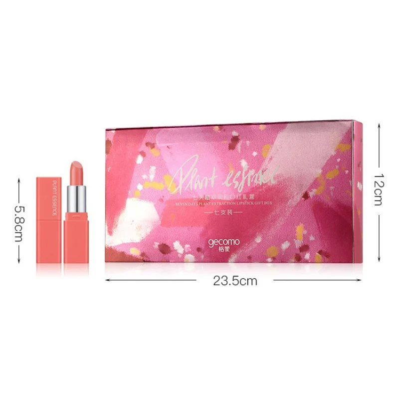 

7Pcs/Set Lipstick 7 Colors Waterproof Moisturizing Lip Gloss Lip Stick Beauty Lips Makeup Long Lasting Lipstick Set Cosmetics