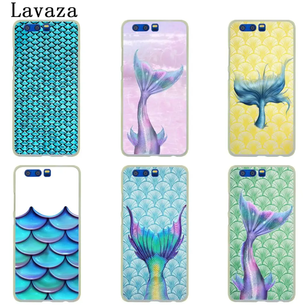 Жесткий чехол Lavaza Mermaid Fish Scale для Huawei Y9 Y7 Prime 2018 2019 Honor 20 10 8 8A 8X 9X 9 Lite 7C 7X 7A Pro |