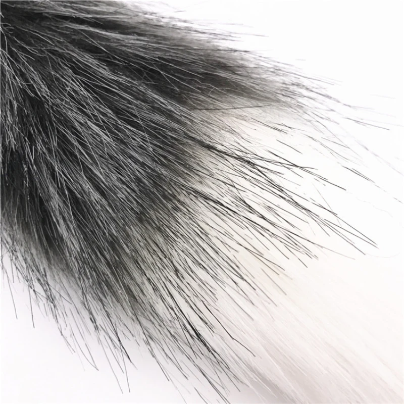 Anal Plug 3 Size Butt Gray White Fox Tail Stainless Steel Stopper PlushTail Dilator Sex Toys for Couples H8-78B |