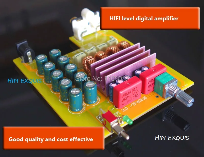 Стереоусилитель Weiliang Audio 2 0 цифровой Hi Fi усилитель EXQUIS Breeze TPA3116 50Wx2|amplifier active|amplifier