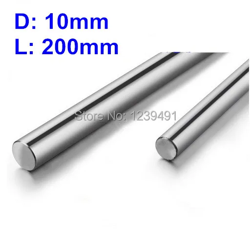

2pcs dia 10mm - 200mm chrome plated Linear Round Shaft