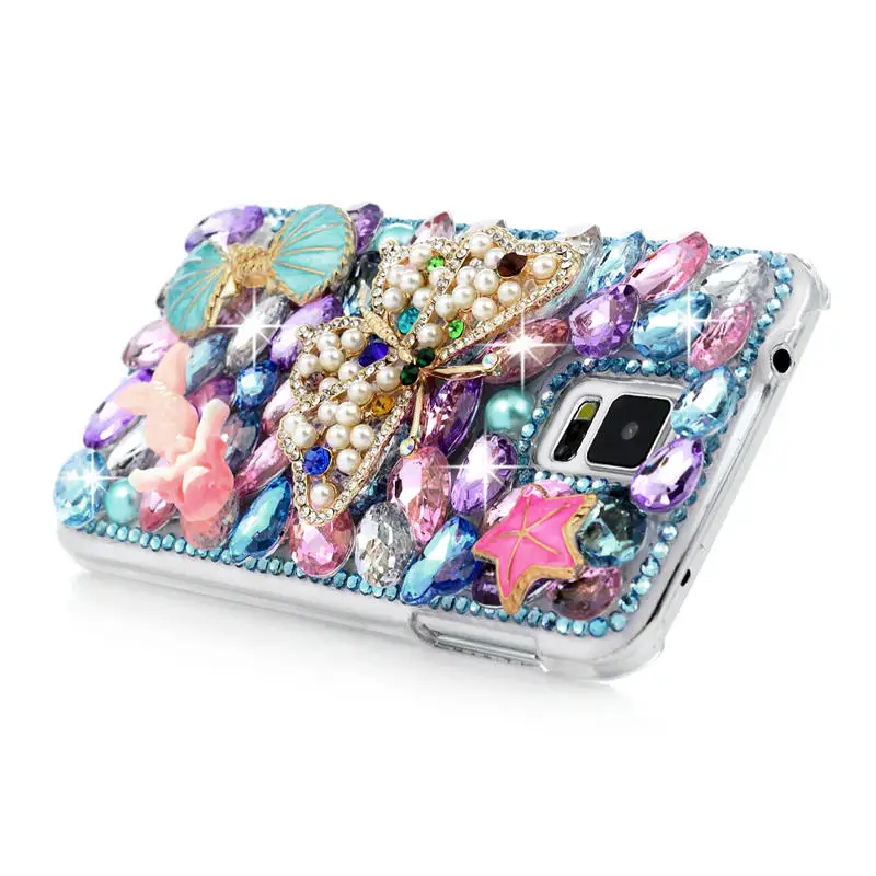 YOKIRIN 3D Diamond Case For iPhone 7 Glitter Rhinestone Back Cover Samsung Galaxy S5 Active S7 S6 Edge S8 Plus Note 3 5 |
