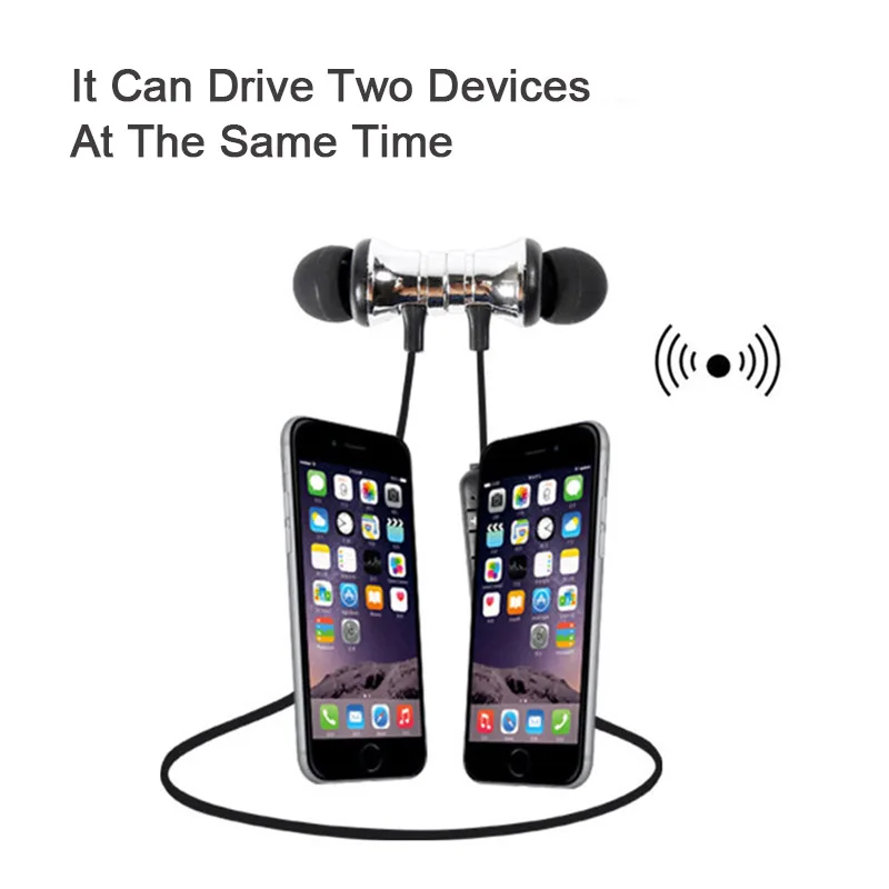 Беспроводные наушники 2019 Bluetooth для телефона с шейным ободом спортивные Samsung Sony