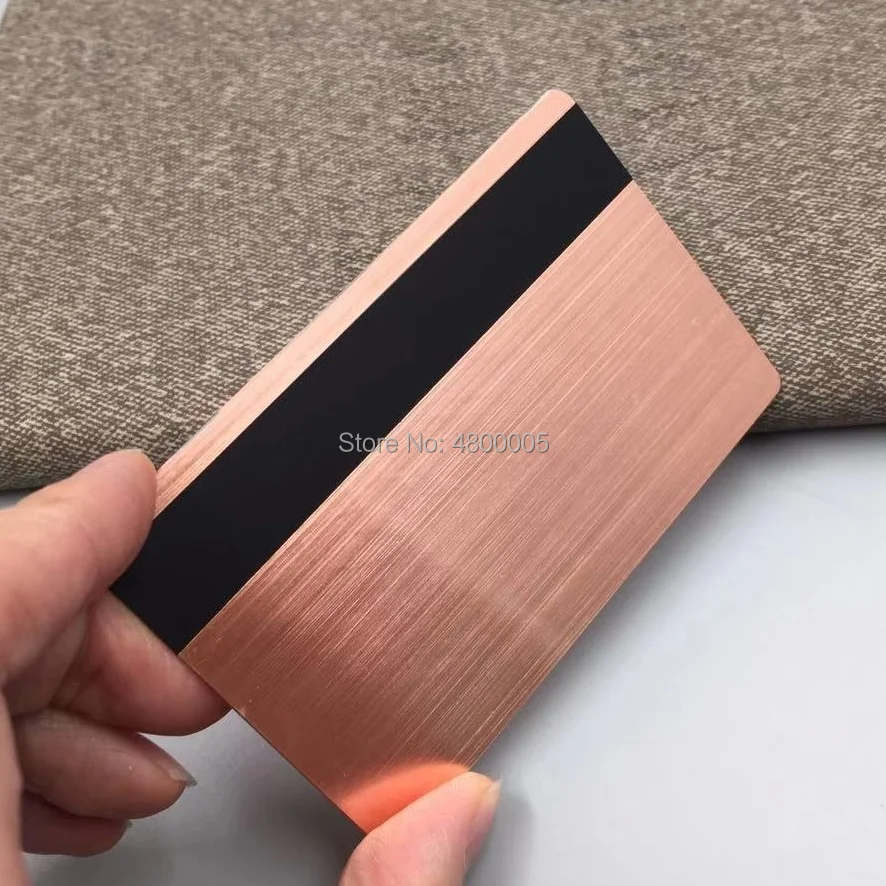 Бесконтактный смарт контакт Rfid черный стальной Металл Sle4442 чип карта|Визитки| |