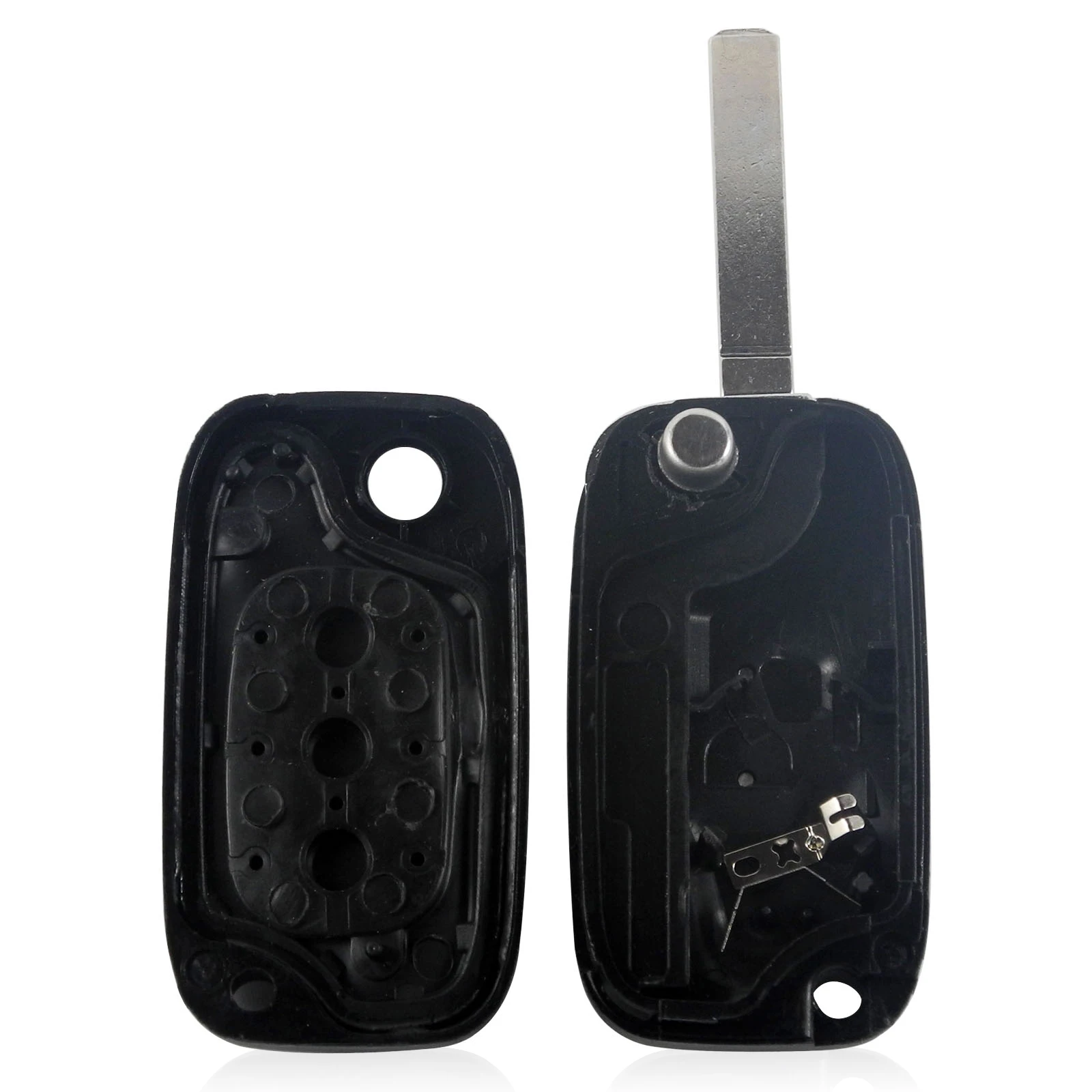 Jingyuqin 3 кнопки Uncut Blade дистанционного ключа автомобиля чехол Fob для Renault Clio Kangoo Modus