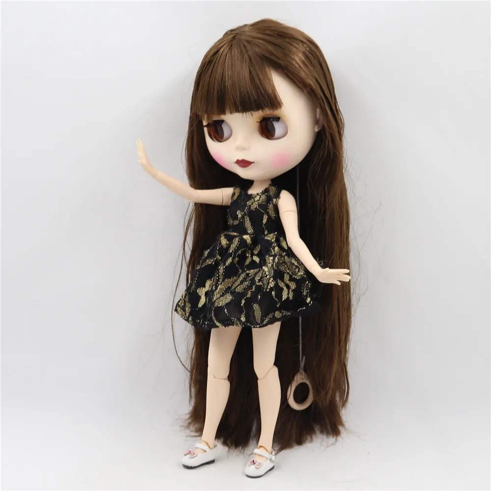 Ледяной DBS Blyth кукольные 1/6 bjd шарнирное тело из белой кожи mater лицевая сторона