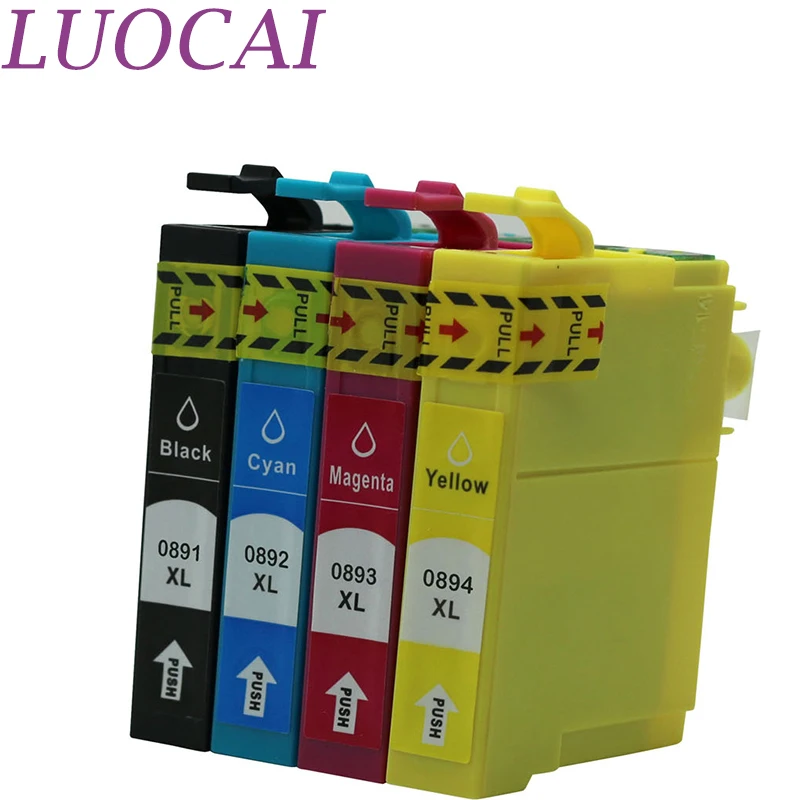LuoCai T0891-T0894 4 шт. совместимый чернильный картридж для Epson Stylus