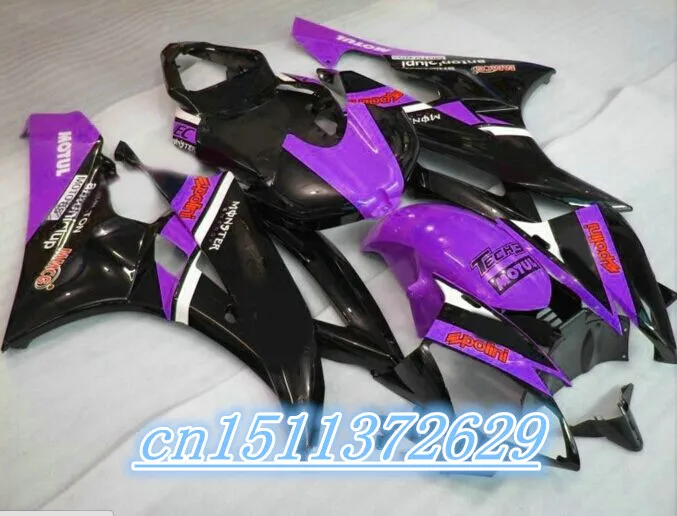 

Высококачественный комплект обтекателей для YZF R6 2006 2007 Фиолетовый Черный Высококачественный комплект обтекателей YZF-R6 06 07 D инъекция