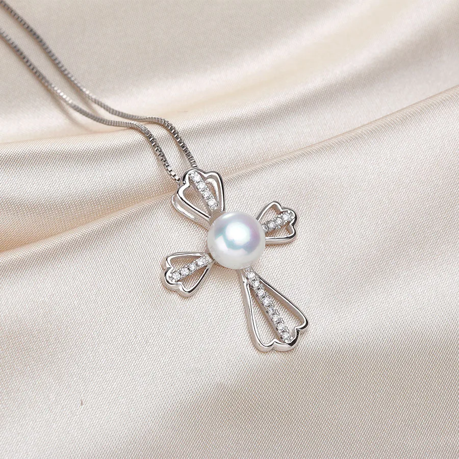 Модные 925 стерлингового серебра подвески серебряный крест для женщин элегантный