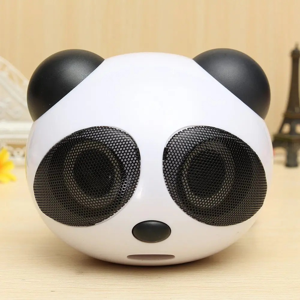 Портативная мультимедийная USB мини Колонка Panda цифровая квадратная 3 5 мм