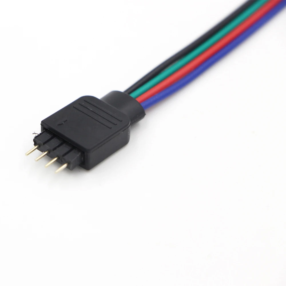 20 шт 4pin RGB Разъем 4 pin 5pin игла Мужской адаптер разъем DIY solderless для светодиодный RGBW 5050