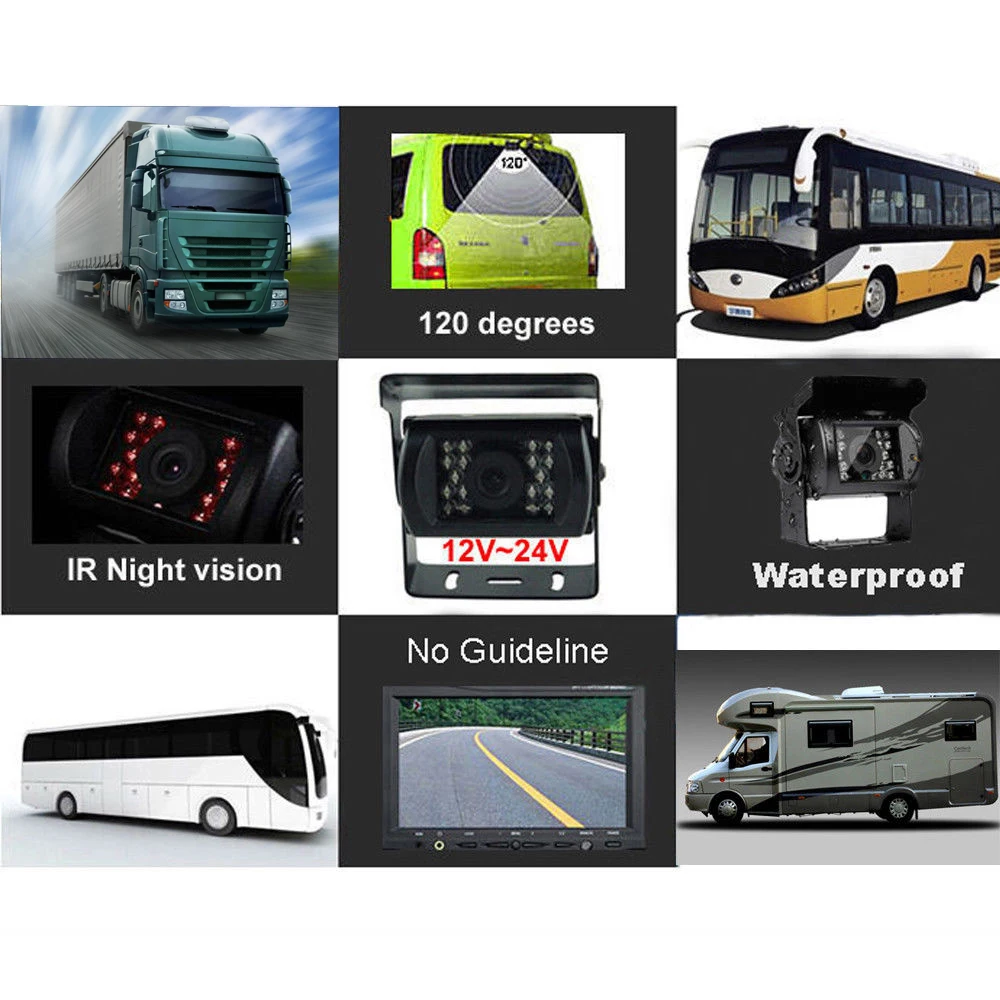 Podofo зеркало заднего вида Камера Водонепроницаемый Ночное видение Обратный